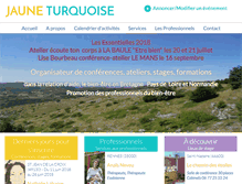 Tablet Screenshot of jauneturquoise.fr